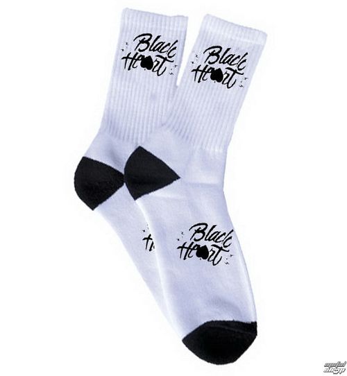 ponožky BLACK HEART - Mark - White - BH027