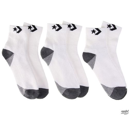 ponožky CONVERSE - 3-pack - WHT - E145W