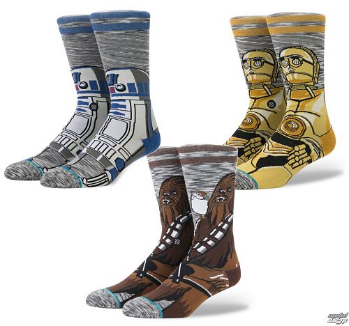 ponožky (sada 3 ks) STAR WARS - SIDEKICK - STANCE - MD17PKSID-MUL