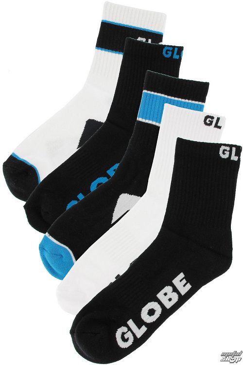 ponožky -set 5 párov- GLOBE - Destroyer - BLK