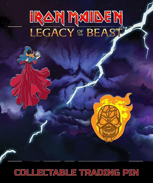 pripináčik Iron Maiden - Legacy of the Beast - Clairvoyant & Wicker Man - IMC-0103