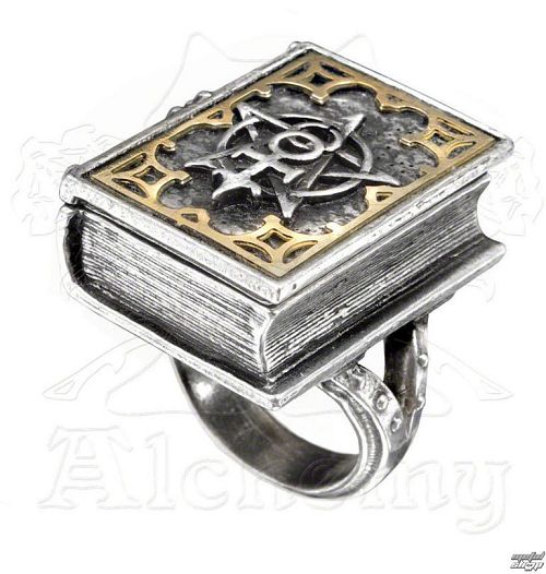 prsteň ALCHEMY GOTHIC - Dee's Book of Angel Magic Stash - R187