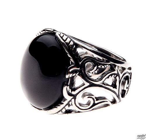 prsteň ETNOX - Big Black Ornament - SR1152