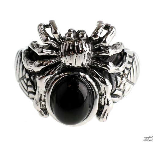 prsteň ETNOX - Black Spider - SR1153