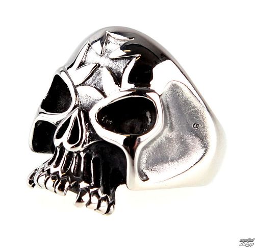 prsteň ETNOX - Iron Cross Skull - SR1156