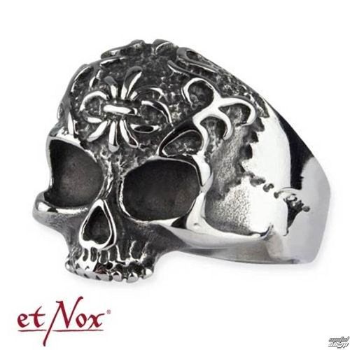 prsteň ETNOX - Ornament Skull - SR1415