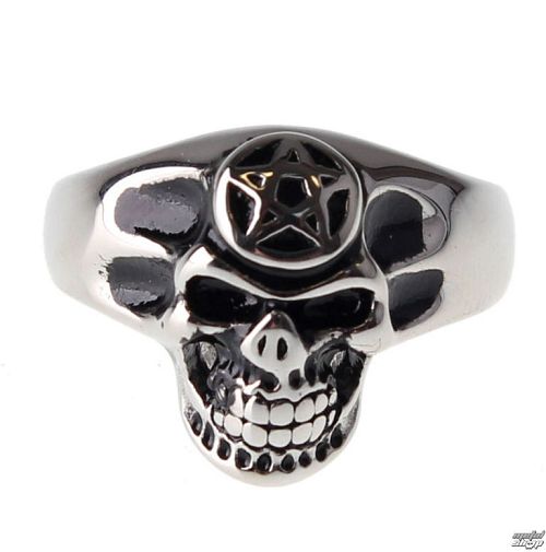 prsteň ETNOX - Pentagram Skull - SR1146