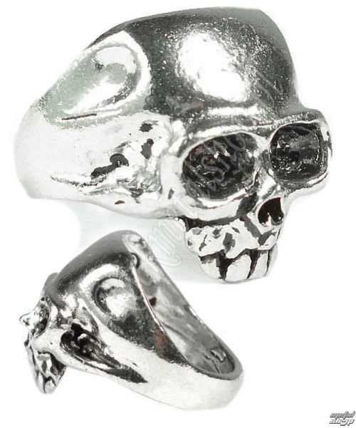 prsteň Skull - Alchemy Gothic - R6