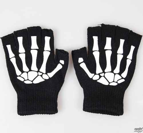 rukavice bezprsté POIZEN INDUSTRIES - BGS Gloves - Black/White
