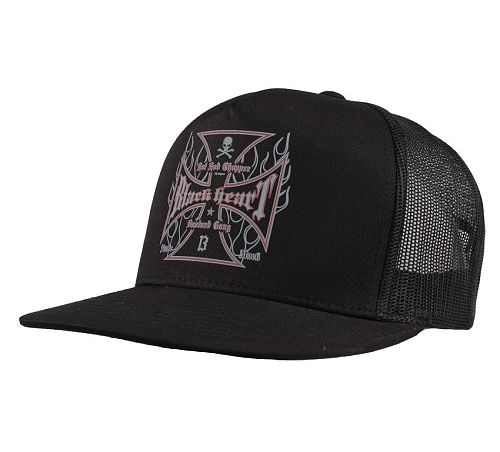 šiltovka BLACK HEART - HOT ROD FLAMES - BLACK - 022-0047-BLK