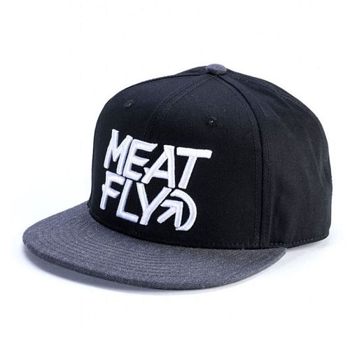 šiltovka MEATFLY - MOTION SNAPBACK D - BLACK / DARK HEATHER - MF-18000075