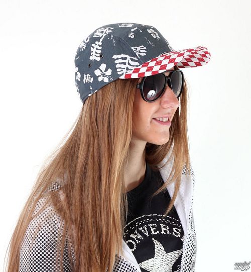 šiltovka VANS - Davis 5 Panel Camper Hat - Red Check/Navy Aloha - VUM29CO