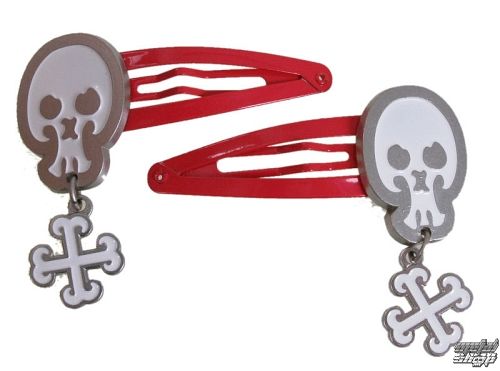 sponky EMILY THE STRANGE - Emily (E4082333) skull And Strange Bones Hairclips