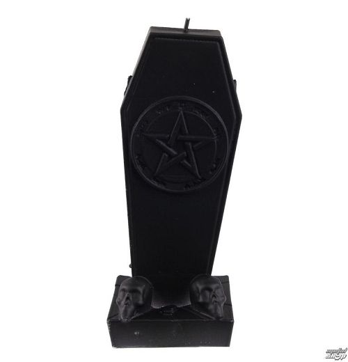 sviečka Coffin with Pentagram - Black Matt - YO023