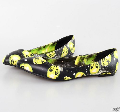 topánky dámske (balerínky) IRON FIST - AREA 51 Pointy Flat - BLACK