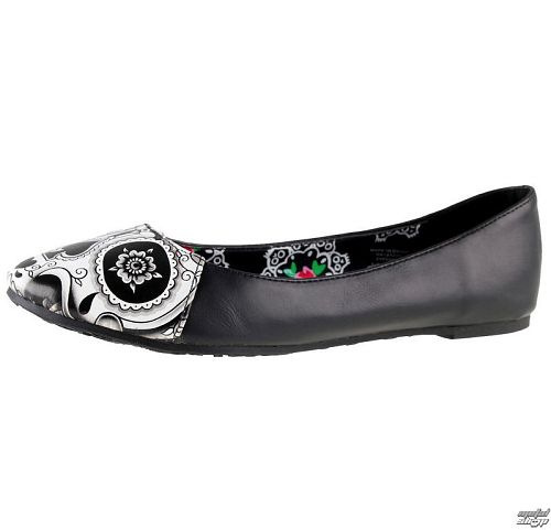 topánky dámske (balerínky) IRON FIST - Peek A Vypískať Flat - Black - IF05049