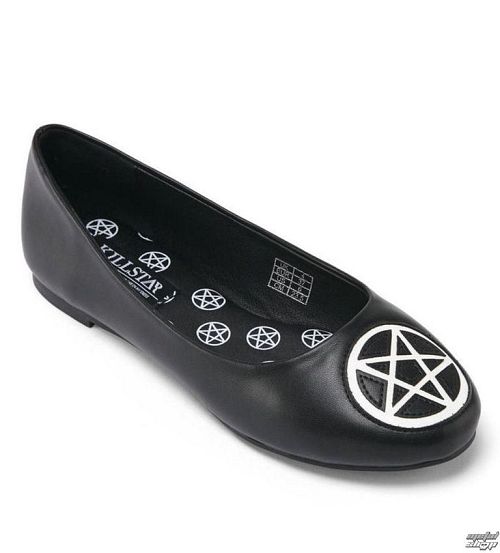 topánky dámske (balerínky) KILLSTAR - Ceremony - Black - K-FTW-F-2311