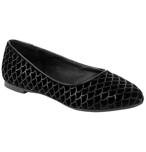 topánky dámske (balerínky) KILLSTAR - Cursula - BLACK - KSRA000011