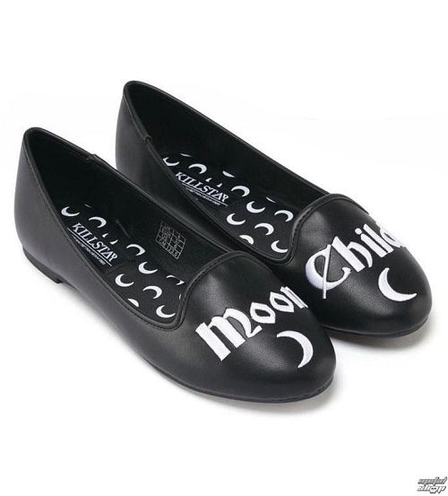 topánky dámske (balerínky) KILLSTAR - Moon Child - Black - K-FTW-F-2312