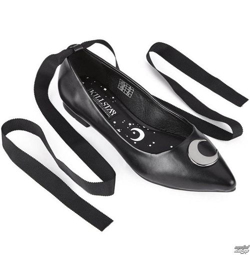 topánky dámske (balerínky) KILLSTAR - STARLIGHT FLATS - BLACK - K-FTW-F-2887