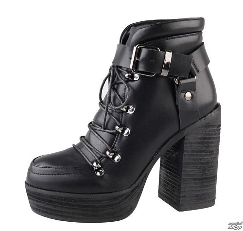 topánky dámske BANNED - Platform Buckle - Black - BND080BLK