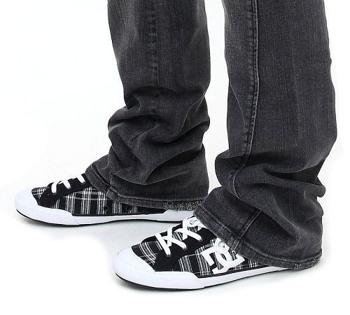 topánky dámske DC - Chelsea Z HSE - BLACK/WHITE/PLAID