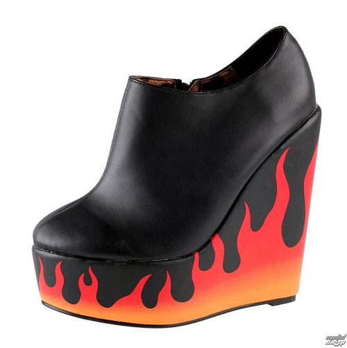 topánky dámske IRON FIST - Fire Sign Wedge - Black - IFW05067