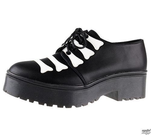 topánky dámske IRON FIST - Wishbone Cleated Sole Flat - IFW005996-BLACK