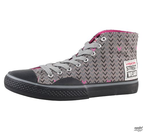 topánky dámske VISION - Canvas HI - Grey/Pink - VWF3FWCH01
