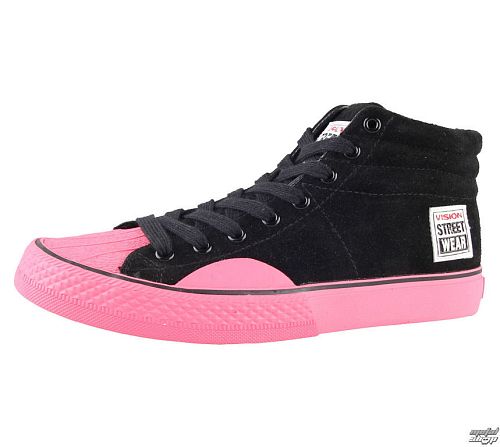 topánky dámske VISION - Suede HI - Black/Pink - VWF3FWSH01