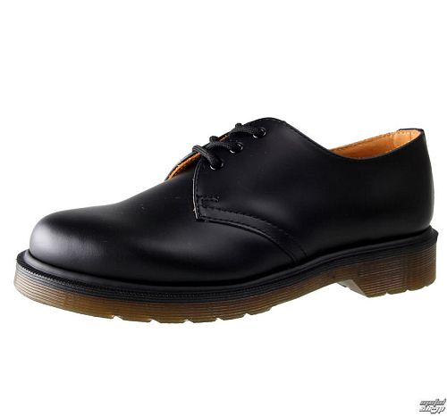 topánky Dr. Martens - 3 dierkové - PW Black Smooth - 1461