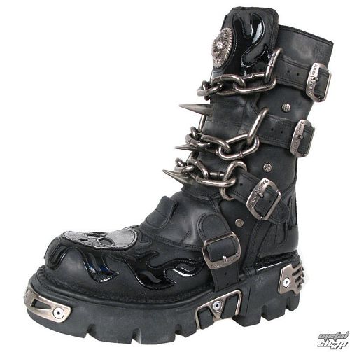 Topánky New rock - Chain Boots (727-S1) Black - N-8-06-700-00