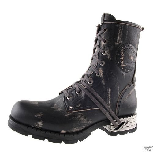 topánky NEW ROCK - Motorosk Negro - Vintage Raspado - M.MR001-C4