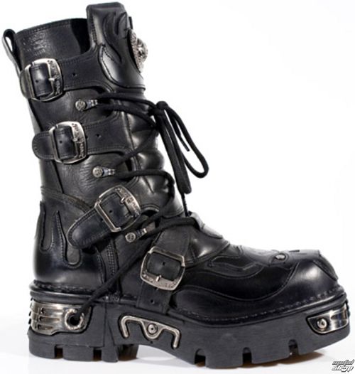 topánky New rock - Vampire Boots (107-S3) Black - N-8-01-700-00