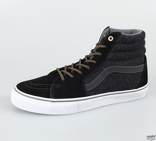 topánky pánske VANS - SK8 HI PRO (Wool) - Black / Go - V99N775