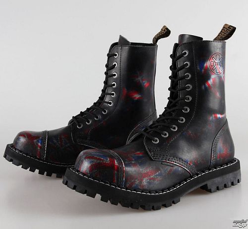 topánky STEEL - 10 dierkové Union Jack Black ( 105/106 Uk Black )