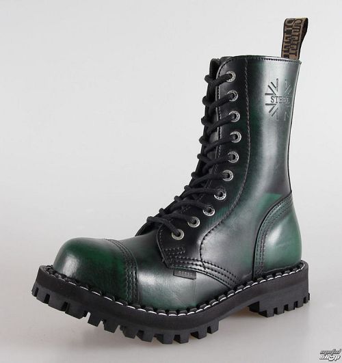 topánky STEEL - 10 dierkové zelené (105/106 Green)