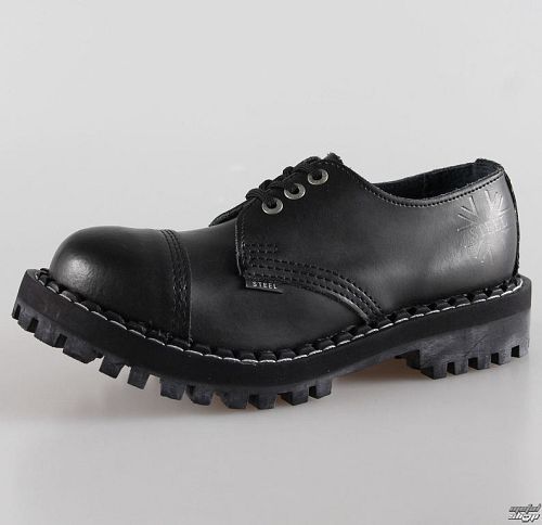 topánky STEEL - 3 dierkové čierne (101/102 Black)
