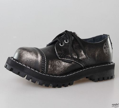 topánky STEEL - 3 dierkové šedé (101/102 White)