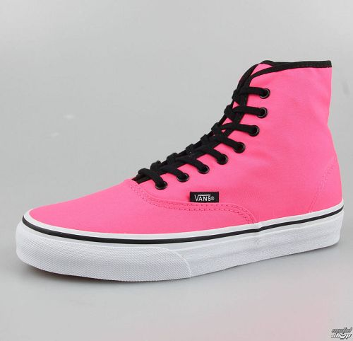 topánky VANS - Authentic HI - Neon Pink - VRQFOFR