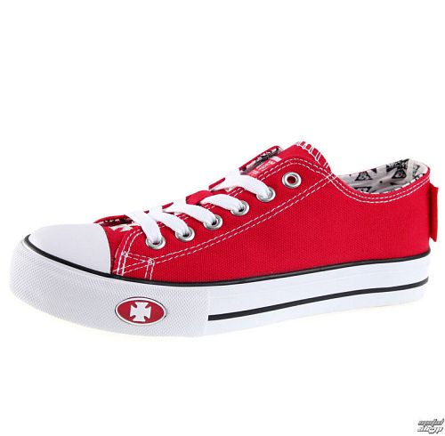 topánky West Coast Choppers - WARRIOR LOW-TOP - RED - WCCSH014RD