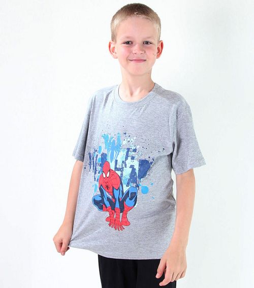 tričko chlapčenské TV MANIA - Spider Man - Grey - SPD 3561