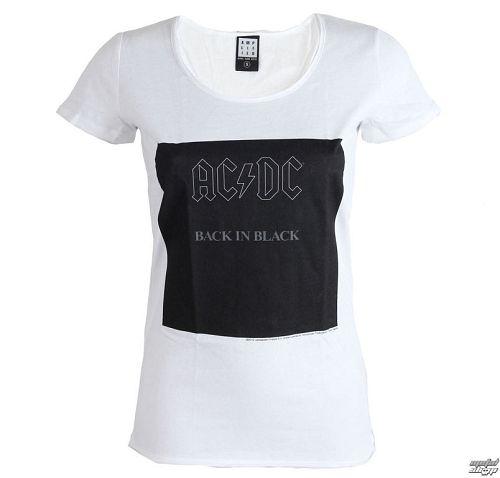 tričko dámske AC/DC - Back In Black - White - AMPLIFIED - ZAV601BBC