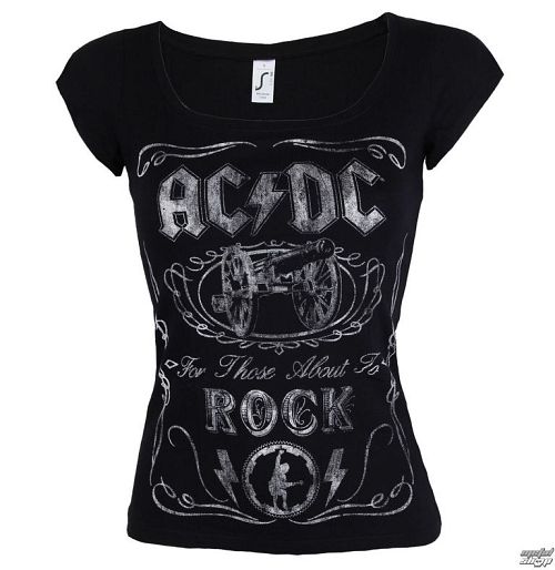 tričko dámske AC/DC - Canon Swig - ROCK OFF - ACDCTS49LB