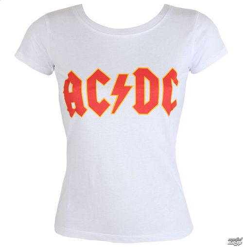 tričko dámske AC/DC - Classic Logo - ROCK OFF - ACDCTRTS01LW