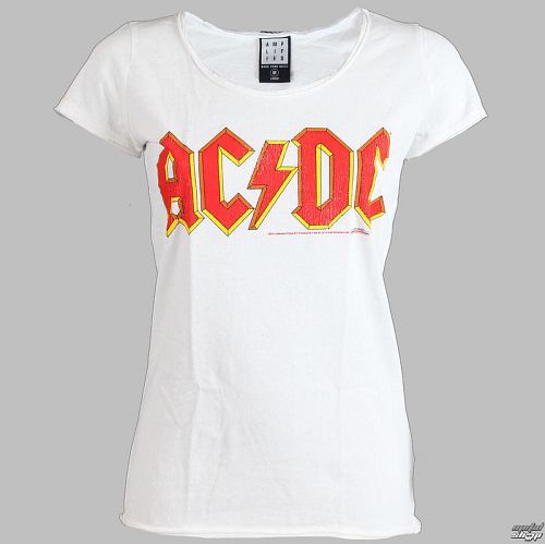 tričko dámske AC/DC - Logo - AMPLIFIED - White - AV601ACL