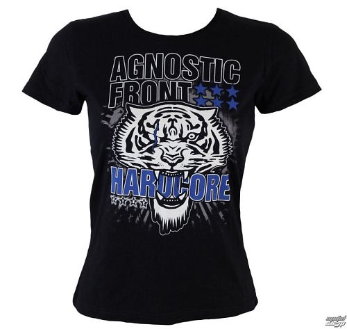 tričko dámske Agnostic Front - Tiger - Black - RAGEWEAR -001GSS72