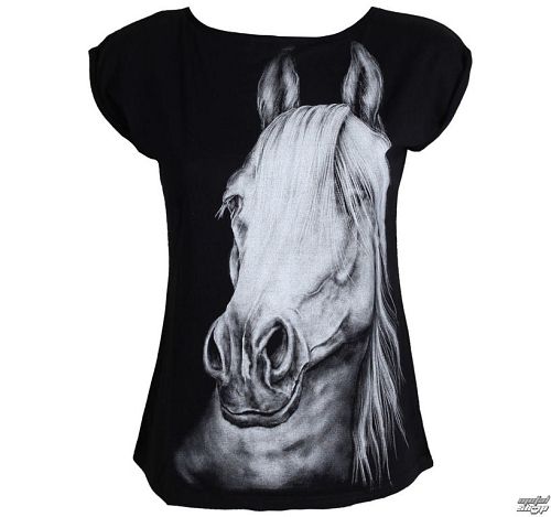 tričko dámske ALISTAR - Horse 2 - BLACK 115