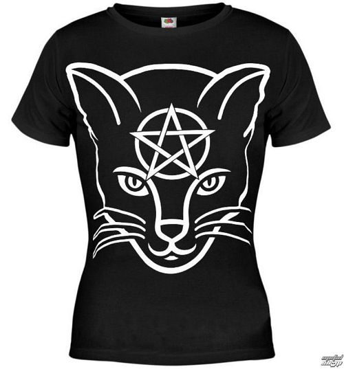 tričko dámske AMENQUEEN OF DARKNESS - Head Cat - BLK - DOMEN029