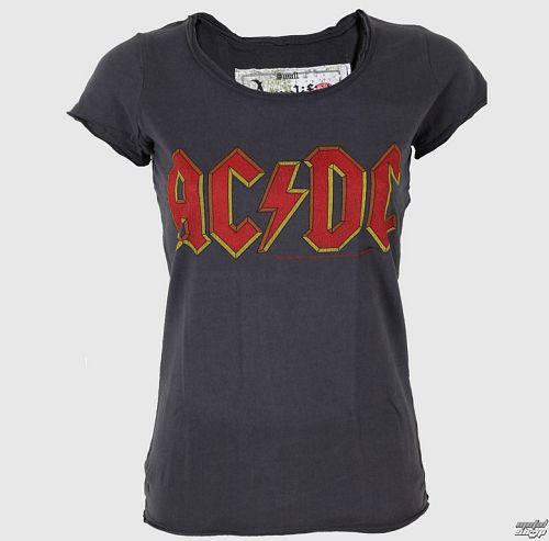 tričko dámske AMPLIFIED - AC/DC - Logo - Charcoal - ZAV601ACL